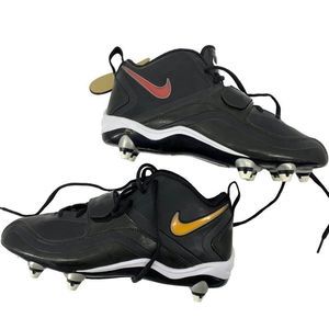 Rare Nike Football Sample Cleats NWOB Sz 9 Mixed Swoosh Colors Black 3120 Shoes